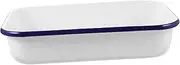 GRADENEVE Baguette Baking Tray Muffin Tray Bread Container Enamel Food Pan Heat-Resistant Storage Pan