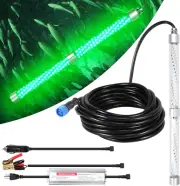 FS0-2 LED Underwater Fishing Light, 12V or 110V 16Inch 200W 20,000Lm 16.4Ft Wire