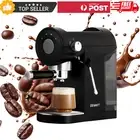 Black Devanti 20 Bar Coffee Machine Espresso Maker Milk Frother