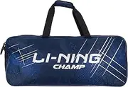 LI-NING Champ Abdp374 Polyester Badminton Kit-Bag (Navy) with Shoe Bag