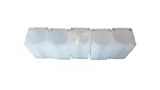 5 White Dollar Large Silver Coin 38.1 mm Size Safe Plastic Square Tubes