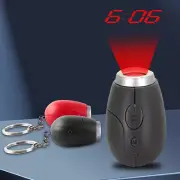 LCD Wall/Ceiling LED Digital Projection Alarm Clock Time Temperature Projector
