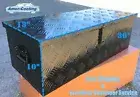 30" 13" Aluminum Black Tool Box Truck Tractor Trunk Pickup Bed Trailer Storage