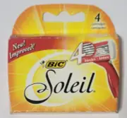 BIC Soleil Four Blade Razor Cartridge Refills 4 Count One Box New Sealed