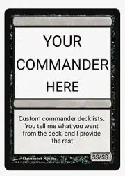 Custom Commander Decklist - Magic The Gathering