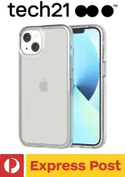 iPhone 14 PRO ShockProof Transparent Clear Tough Slim Case - Tech21 EVO CLEAR