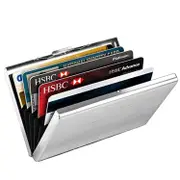 Secure Aluminum Business Card Holder - Rfid Protected