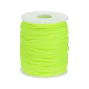 54.6 Yards Hollow Pipe Rubber Cords 2mm Hollow Tube Yellow Green