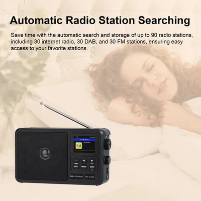 HanRongDa CS-806 Portable FM Radio DAB+ Receiver WiFi Internet Radio RIRD