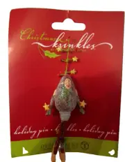 Krinkles PIN LIGHT BULB GIRL RED Patience Brewster Dept 56 Xmas New Retired Pin