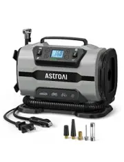 AstroAI Tire Inflator Portable Air Compressor Pump 150PSI 12V DC/110V AC