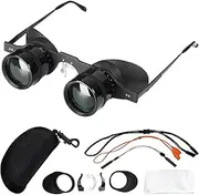 Hands-Free Binocular Glasses for Enhanced Viewing - HD Clarity, Lightweight & Portable, Adjustable Focus, Perfect for Bird Watching, Sports, Concerts