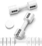 Adjustable Dumbbells Set of 2, 1-2.5 KG Hand Weights Set for Women/Men with Anti-Slip Handle for Full-body Exercise Workout, Fast Adjustable Dumbbell Weights Pair for Home Gym Strength Training