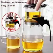 Glass Teapot Heat Resistant Glass Teapot with Tea Infuser Filter Kettle