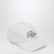 [Frame] Cream Coloured Baseball Cap With Logo One size White