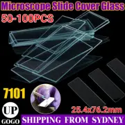 50-100PCS Blank Microscope Slides Coverslips Cover Glass Observe Specimen 7101