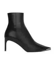 Celine Boots metal toe fitted ankle boot in Calfskin 37.5,39 black