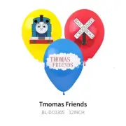 12pcs Thomas the Tank Engine Latex Balloon Set Birthday Party Decoration Supply
