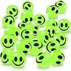 36 Pcs Glow In The Dark Smile Face Bouncing Balls Birthday Party Favors