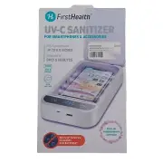 First Health UV-C Sanitizer for smartphones to 6.9" & accessories USB & DIFFUSER