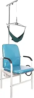 Cervical Traction Device，Neck Traction， Neck Cervical Traction Devices,Decompression Neck Brace Trainer Chair, Neck Stretcher Strap(Blue Hemp Cushion)