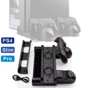 PS4 Stand Cooling Fan Station for Playstation 4/Slim/Pro with Dual Controller EX