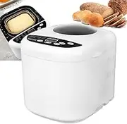 Electric Bread Maker, 3 Crust Settings, Automatic Bread Maker Machine with LCD Display, 13H Timer, 2 Bread Sizes 750G & 1Kg, Auto 1Hr Keep Warm Function, for Pizza Dough, Rolls, Cake