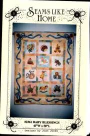 Baby Blessings Quilted Wall Hanging Pieced Applique 41" x 50" Pattern