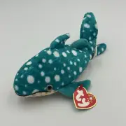 Ty Beanie Baby - POSEIDON the Whale Shark 7" NEW MWMTs Plush Stuffed Animal Toy