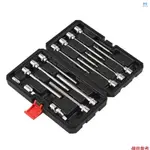 15PCS 3/8" 驅動公制超長內六角套筒組 |