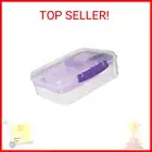 Sistema Bento Box Adult Lunch Box with 2 Compartments, Sandwhich,Salad Dressing