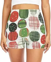 [GuoChe] Swimwear Boyshorts Leakproof Swim Shorts Swimwear Bikini Bottoms for Teens Women Red and Green