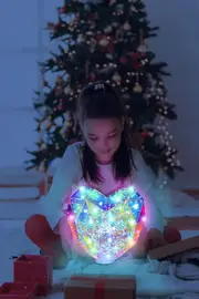 Table Top Heart Shape -- Prismic 3D Puzzle Lantern Kit