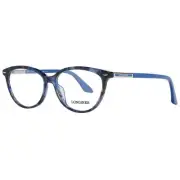 Longines LO 1934639 Women Blue Optical Frame Plastic Spotted Cat Eyes Eyeglasses