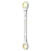 Double Box End Ratcheting Wrench 19mm x 22mm Metric 72 Tooth Ratchet Spanner
