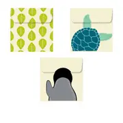 Karlstert Natural Beeswax Sandwich Pouch (2pcs) - Penguin