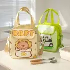 Large Capacity Lunch Bag Portable Messenger Bag Cute Tote Bag Office Worker