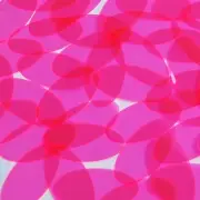 Ellipse Oval Vinyl Shape 1.5" Hot Pink Go Go Fluorescent Edge Glow