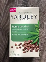 Yardley London Hemp Seed Oil Moisturizing Bath Bar Soap 4.25 oz Nourish Soothes