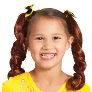 Rubies Emma Wiggle Hair Pigtails With Bows Dress Up Kids/Girls/Children One Size