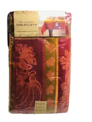 Grid Jacquard Tablecloth 60x144” Oblong/Oval 12-24 Seats/Mantel