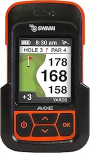 Izzo Golf Swami Ace Handheld Golf GPS Rangefinder - Orange