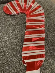 10: 12inch metallic Candy Cane Balloons