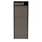 Northcote Pottery Charcoal Zephyr Parcel Letterbox w/ Parcel/Letter Slot