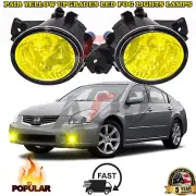2X Front Bumper Yellow Fog Light Lamp For Nissan Altima 2016-2018 4 Door Sedan (for: Nissan)
