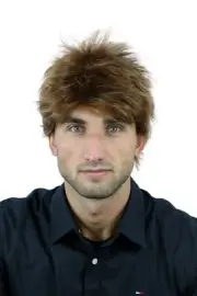 Wig Men's Wig Men Short Wild Backcombed Light Brown Red Brown Mix WL-2072A