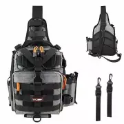 Fishing Tackle Backpack - Outdoor A: Small (11.81*8.66*4.33inch)-Gray Black
