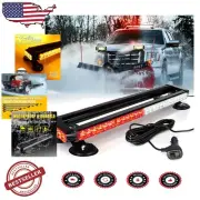 54 LED Emergency Strobe Light Bar - White & Red, 360° Visibility & 21 Patterns