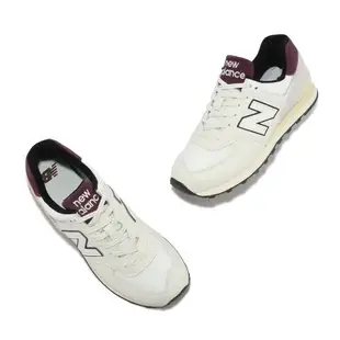 New Balance 休閒鞋 574 男鞋 女鞋 白 紅 麂皮 復古 經典 NB 紐巴倫 U574YR2-D