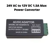 24 Volt AC to 12V DC (AC to DC ) Security Camera Power Converter Reducer Adapter